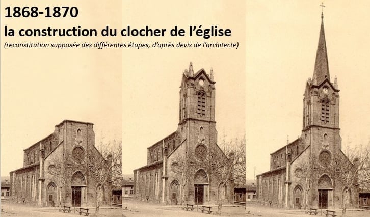 La construction du clocher